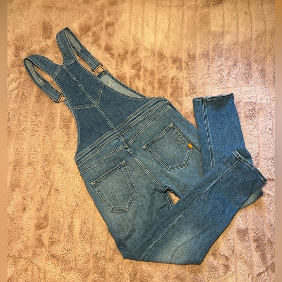 1 Denim Skinny Overalls in Blue Denim Size 6 - Picture 3 of 3